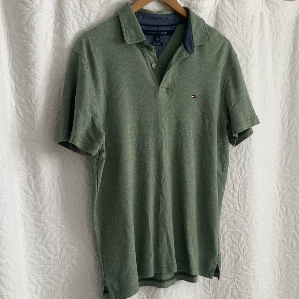 Tommy Hilfiger Men's Green Polo Shirt